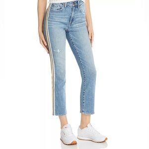Pistola Light Blue Ankle Jeans with Stripe